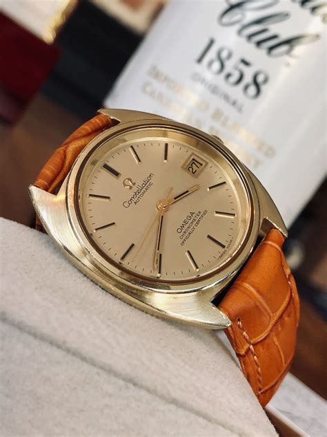 gold watch omega|omega gold watches for men.